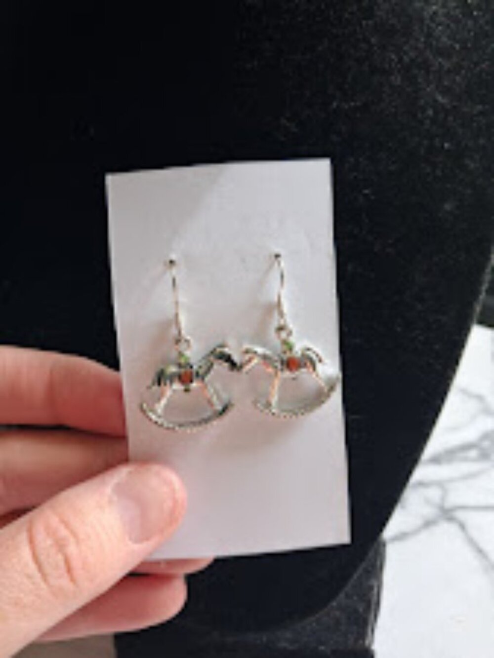 Rocking Horse dangle earrings